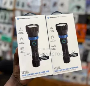 Powerology Vesta Torch Light with Power Bank