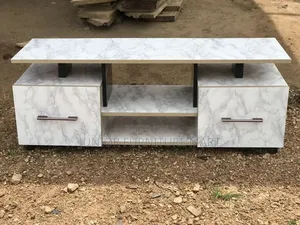Brand New Marble TV Stand with Drawers
