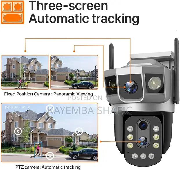 V380 Smart Net Dual-Lens Outdoor 4G SIM Security Camera - 1