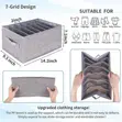 7-Grid Partitioned Wardrobe Organizer - 1