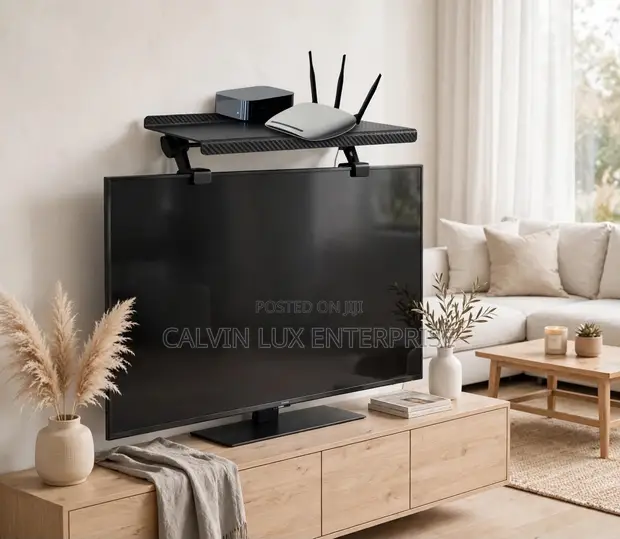 TV Top Shelf Wifi Router Rack - 1