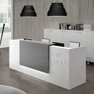 Brand New 1.8m Modern White & Gray Reception Desk