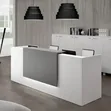 Brand New 1.8m Modern White & Gray Reception Desk - 2
