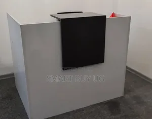 Modern White Reception Desk 1.4m
