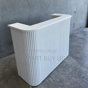 Modern White Reception Desk 1.2m