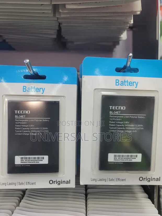 Tecno BL-34ET Rechargeable Li-Ion Polymer Mobile Phone Battery - 1