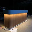 Modern White & Brown Executive Reception Desk - 2
