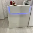 White Reception Desk 1.2m with Drawers - 2