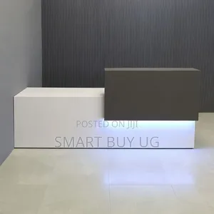 White 1.6m Executive Reception Desk