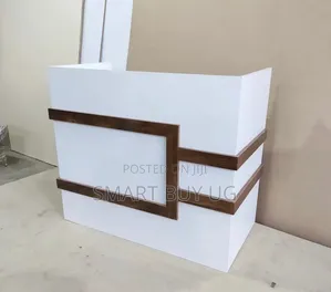 Brand New 1.2m White Reception Desk