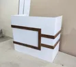 Brand New 1.2m White Reception Desk - 2