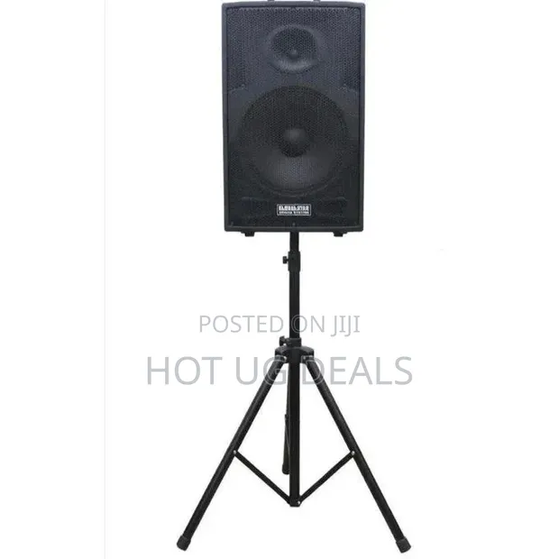 Public Address Speaker with Wireless Mic & Stand - Bluetooth, USB, FM - 1