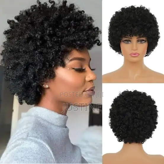Stylish Crazy Wigs - Black Shaded - 1