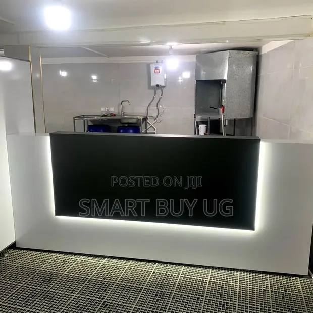 2m Executive Reception Desk - White - 1