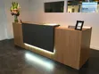 Brand New Brown Reception Desk with Drawers - 1