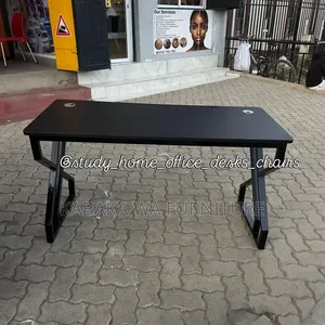 Top Wooden Workshop Office Desk - Black