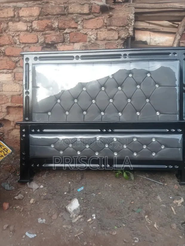 5x6 Gray Strong Bed Frame - 1