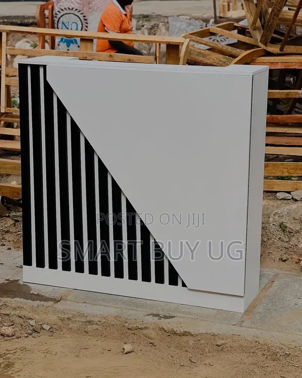 Brand New 1.2m White Reception Desk - 1