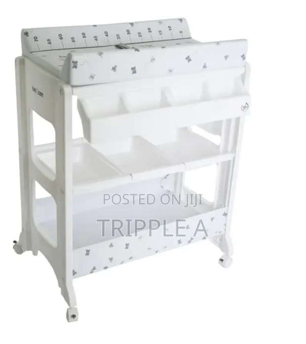 3-in-1 Diaper Changing Table with Bathtub - 1