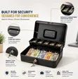 Metal Cash Box with Key Lock - 2