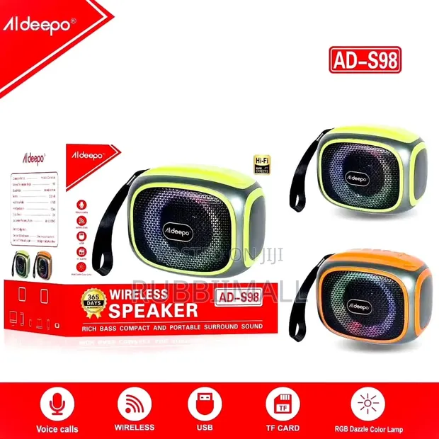 Aldeepo AD-S98 Compact Portable Wireless Bluetooth Speaker - 1