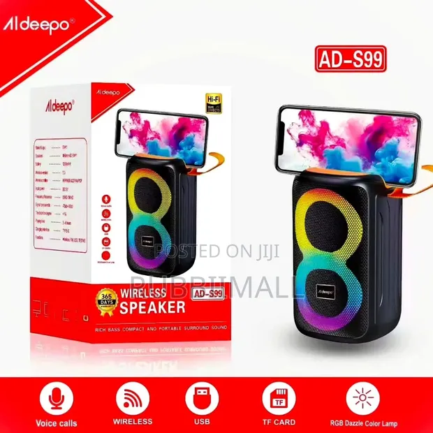 Aldeepo AD-S99 Portable Wireless Bluetooth Speaker - 1