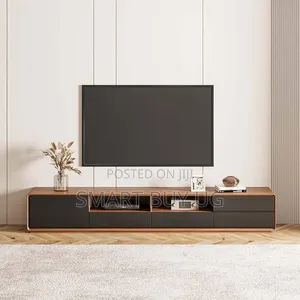 1.8m Walnut TV Stand with Storage