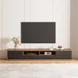 1.8m Walnut TV Stand with Storage - 2