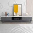 1.8m Gray TV Stand with Drawers and Storage - 2