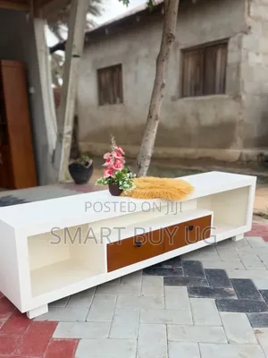 White TV Stand with Drawers | Wooden TV Unit