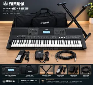 Yamaha Electronic Keyboard with Accessories