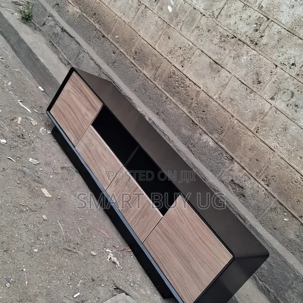 Brand New 1.8m TV Stand Unit - Brown - 1