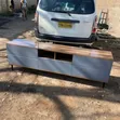 TV Stand | 6ft Brown Gray | Wood - 1