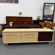 1.8m White Wooden TV Stand with Drawers - 2