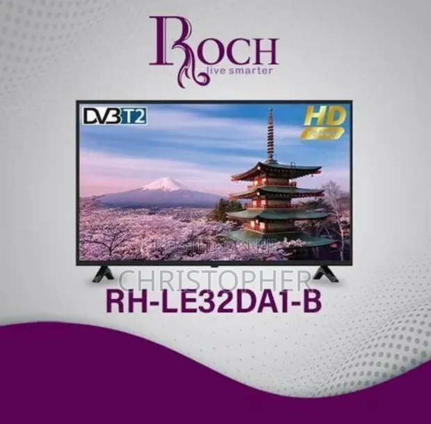 Boch 32 Inch HD Ready LED TV RH-LE32DA1-B with DVB-T2 Tuner & Wall Mount - 1