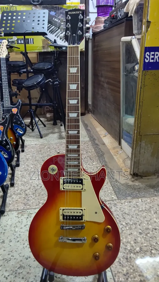 Bluskers Solo/Rhythm Electric Guitar - Brown - 1