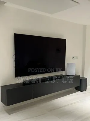 Wooden TV Stand with Drawers - White