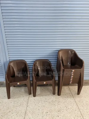 Mukwano Sofa Plastic Chairs - Coffee Brown