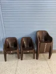 Mukwano Sofa Plastic Chairs - Coffee Brown - 1