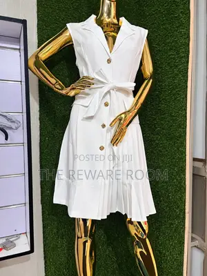 Zara Classic V-Neck Knee-Length Dress