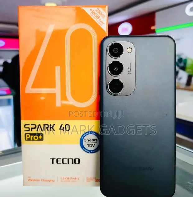 New Tecno Spark 40 Pro+ 256GB Black - 1