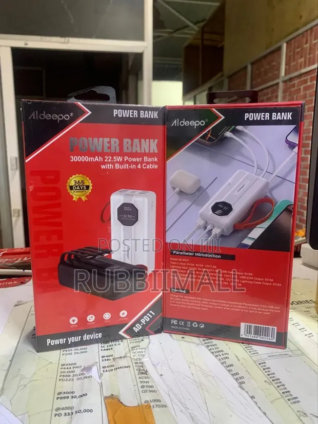Aldeepo AD-PD11 Power Bank 30000mAh 22.5W - 1