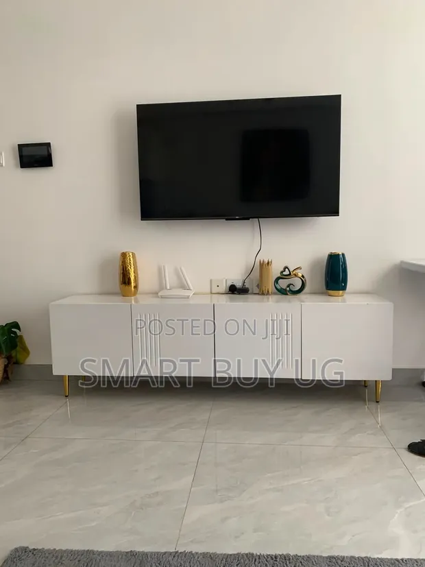 Brand New White TV Stand with Drawers (1.8m) - 1