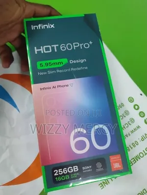New Infinix Hot 60 Pro+ 256GB Silver
