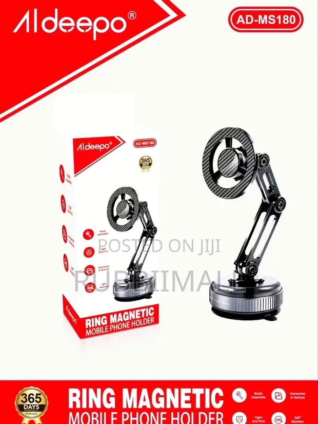 Aldeepoo AD-MS180 Ring Magnetic Mobile Phone Holder - 1