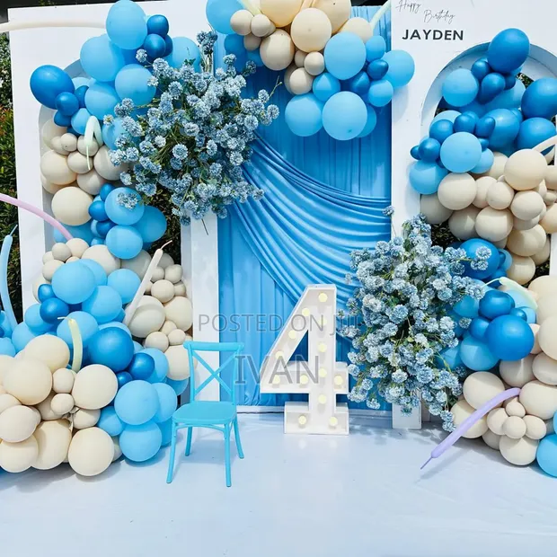 Custom Home Birthday Decorations Setup - 1
