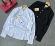 Mandarin Collar Half-Placket Casual Linen Shirts - 1