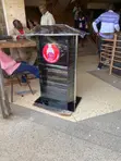 Brand New Black Glass Pulpit - 2