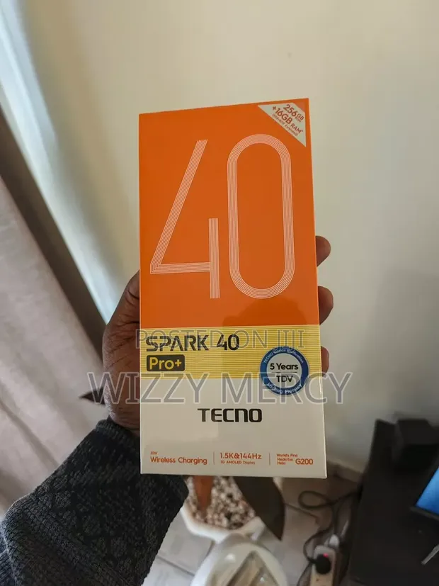 New Tecno Spark 40 Pro+ 256GB Black - 1
