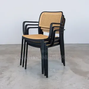 Brand New Plastic Dining Chairs (Brown)